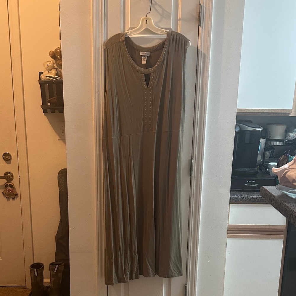 Catherines Studded Olive Dress